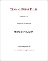 Ceann Dubh Dilis TTBB choral sheet music cover